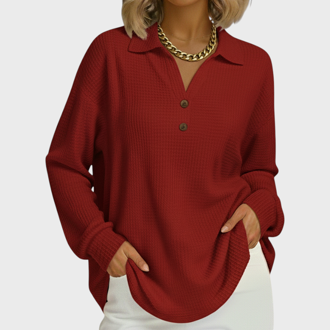 Olivia | Women's Christmas Print Crewneck Sweatshirt Long Sleeve