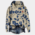 Rebecca | Women's Floral Print Hooded Sweatshirt Oversized