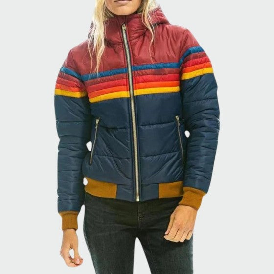 Bailey | Women's Winter Water Resistant Puffer Jacket Multicolor Print