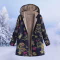 Josie | Women's Printed Long Winter Sherpa Jacket Hooded