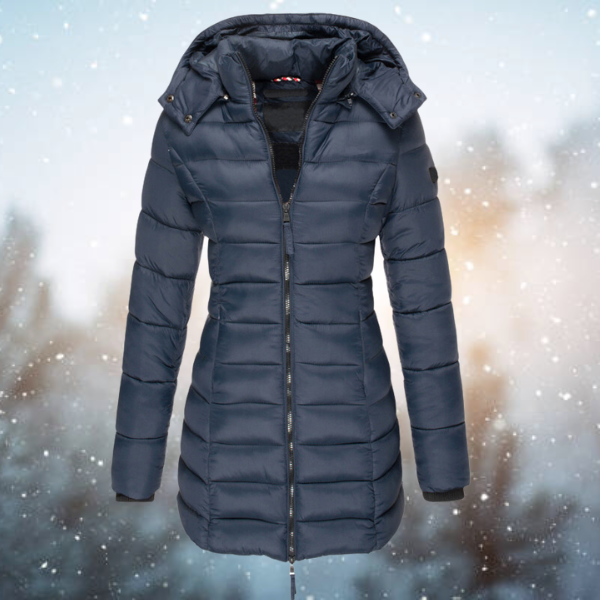 Brianna | Women's Long Winter Puffer Coat Hooded Quilted