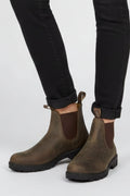 Maya | Women's Leather Chelsea Ankle Boots Slip On Chunky Sole