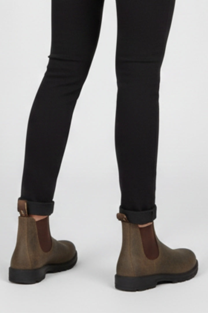 Maya | Women's Leather Chelsea Ankle Boots Slip On Chunky Sole