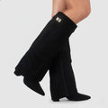 Isla | Women's Suede Knee High Boots Heeled Tall