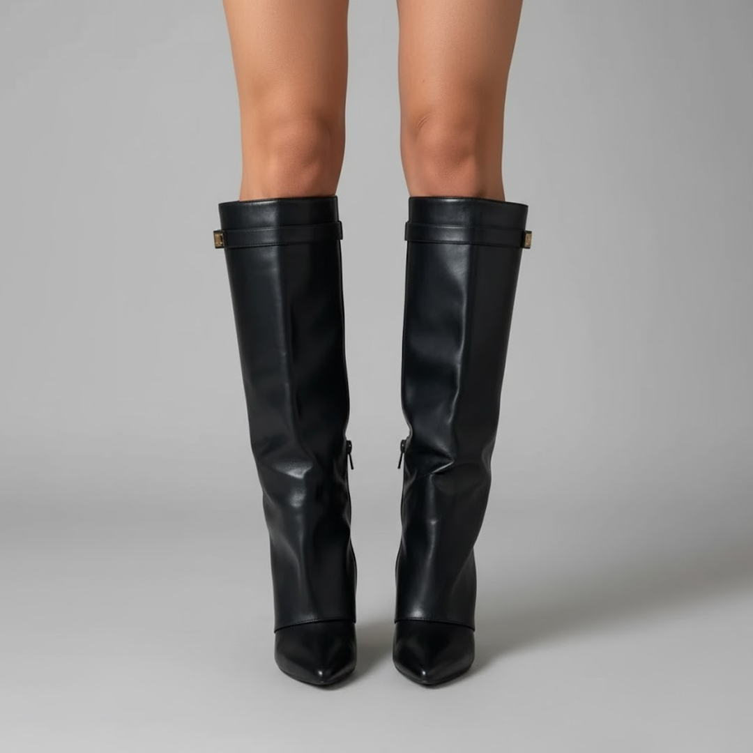 Isla | Women's Suede Knee High Boots Heeled Tall