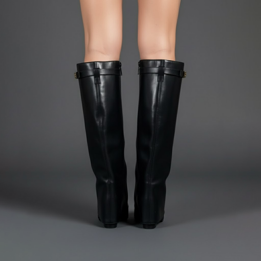 Isla | Women's Suede Knee High Boots Heeled Tall