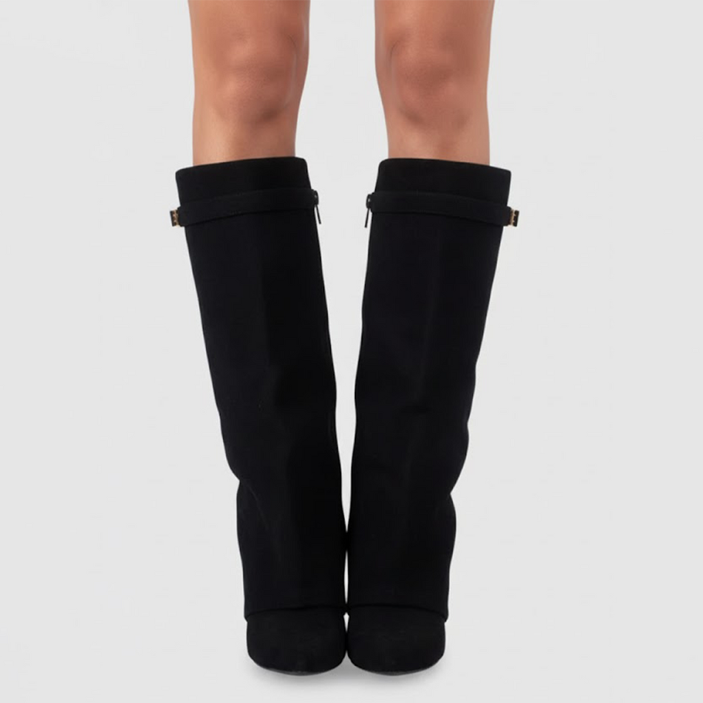 Isla | Women's Suede Knee High Boots Heeled Tall