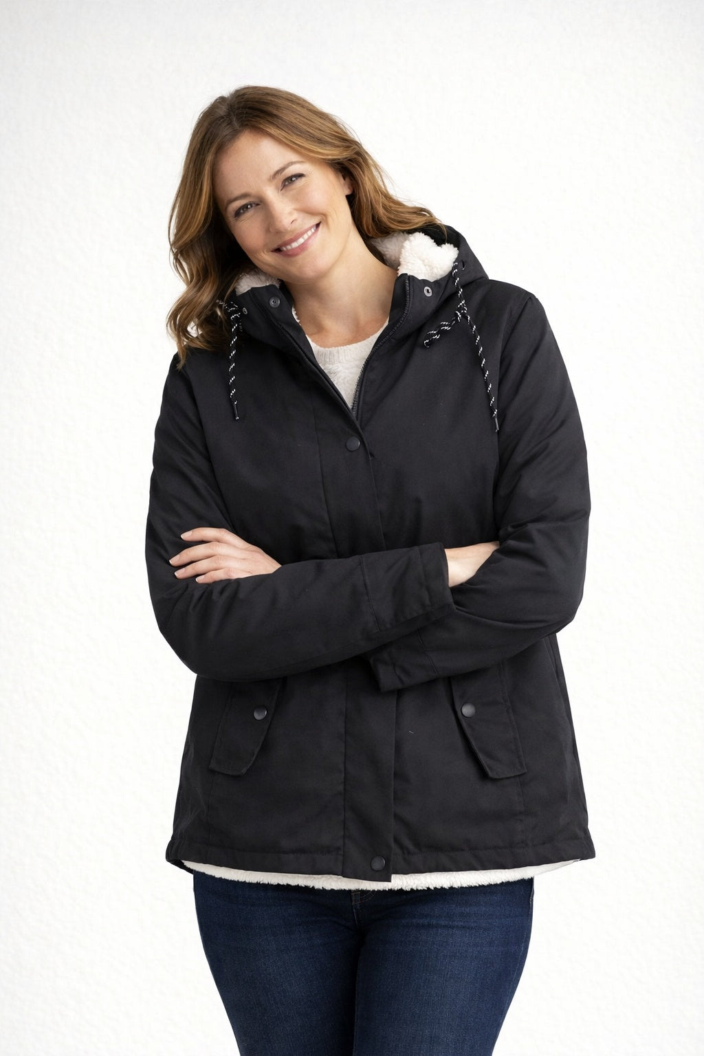 Norah | Women's Sherpa Lined Waterproof Jacket Hooded