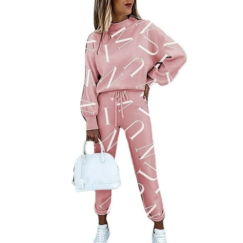 Clara | Women's Star Print Knit Tracksuit 2 Piece