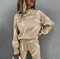 Clara | Women's Star Print Knit Tracksuit 2 Piece