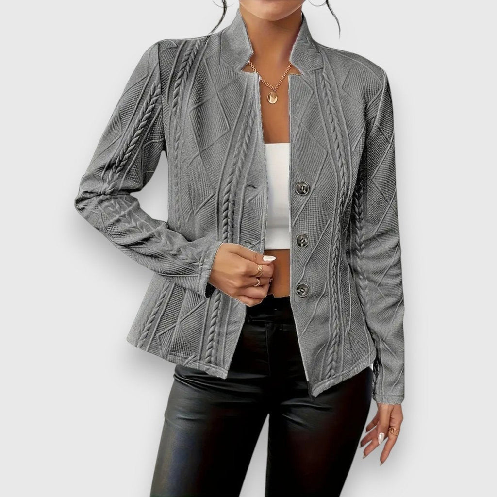 Abigail | Women's Turtleneck Sweater Cable Knit Fitted
