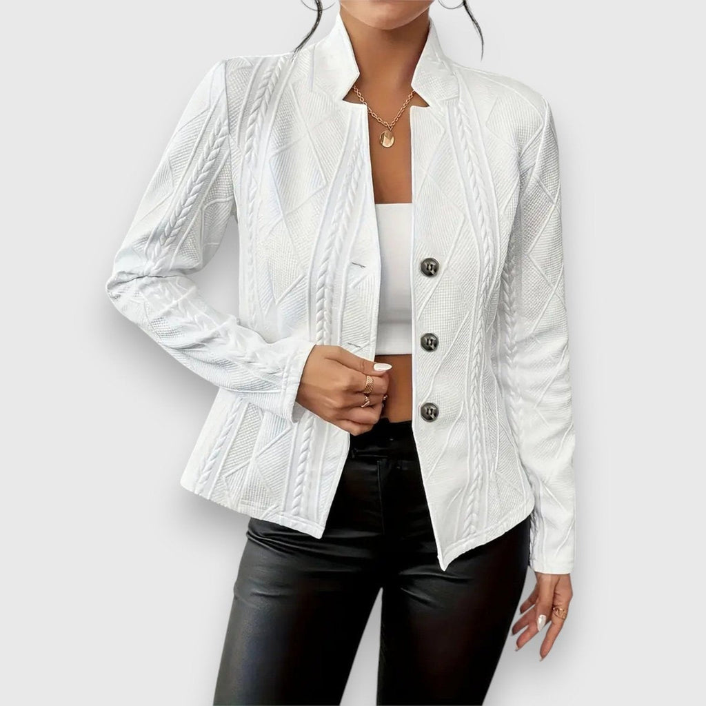 Abigail | Women's Turtleneck Sweater Cable Knit Fitted
