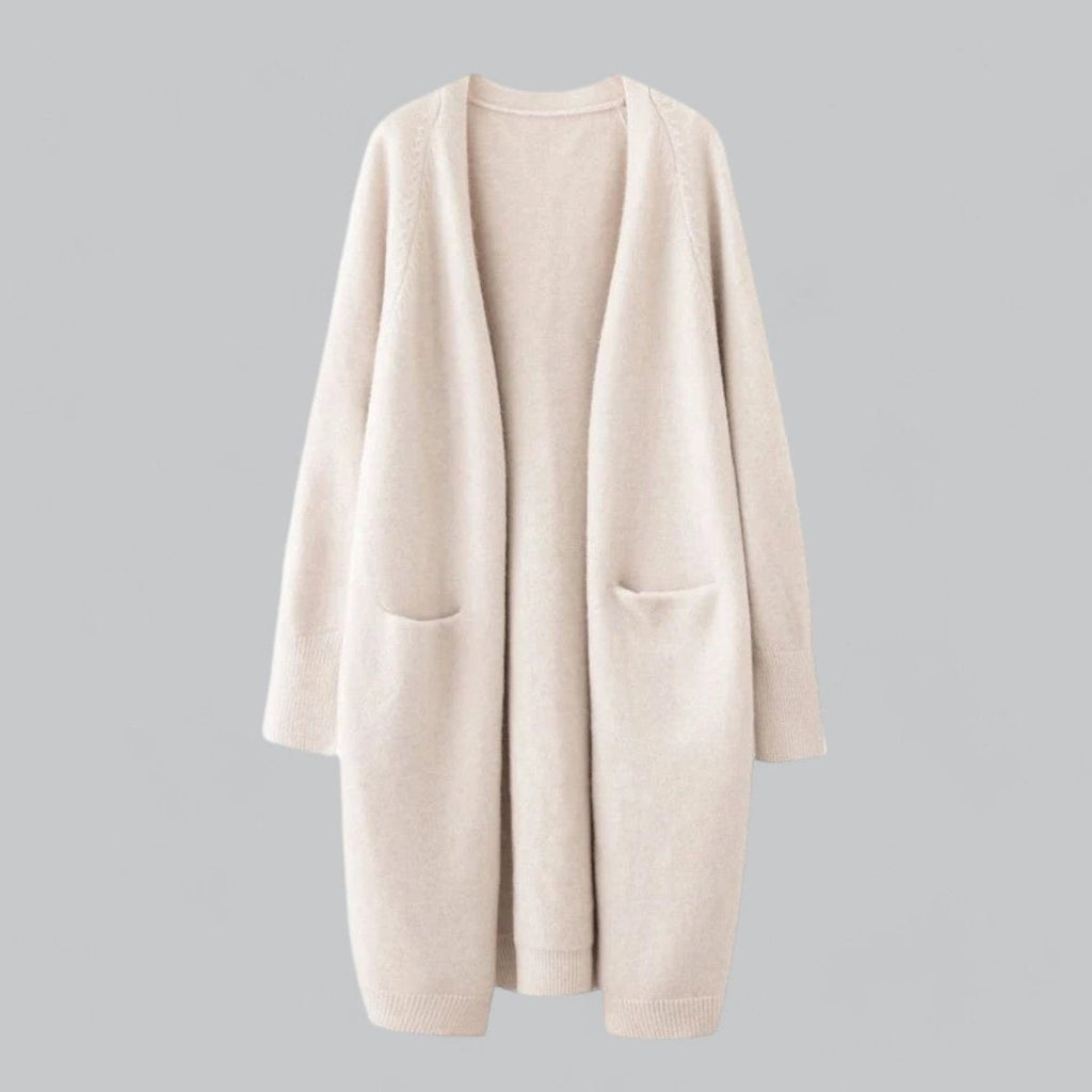 Abigail | Women's Long Cashmere Blend Cardigan Sweater Oversized Open Front