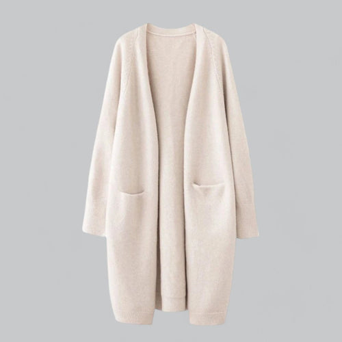 Abigail | Women's Long Cashmere Blend Cardigan Sweater Oversized Open Front