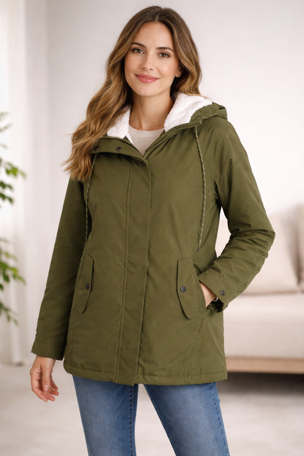 Kayla | Women's Winter Water Resistant Parka Jacket Hooded Lined