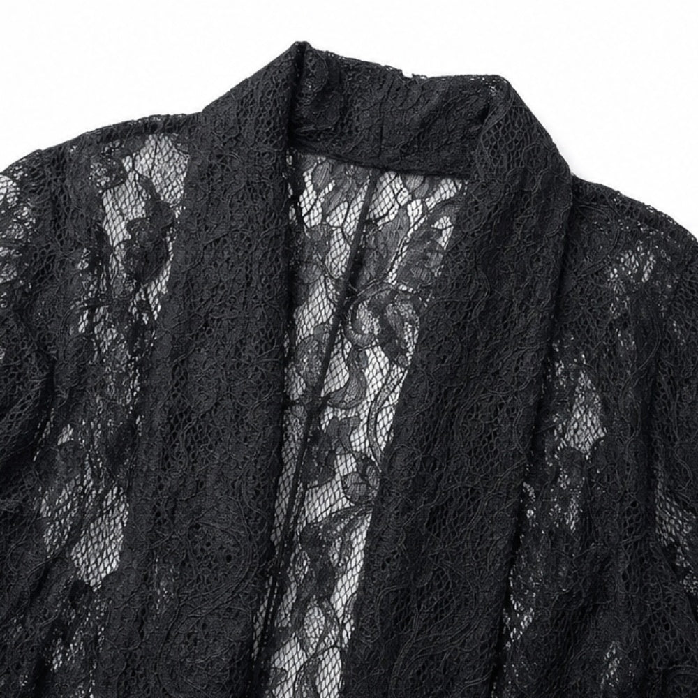 Katherine | Women's Floral Lace Blazer Long Sleeve Open Front