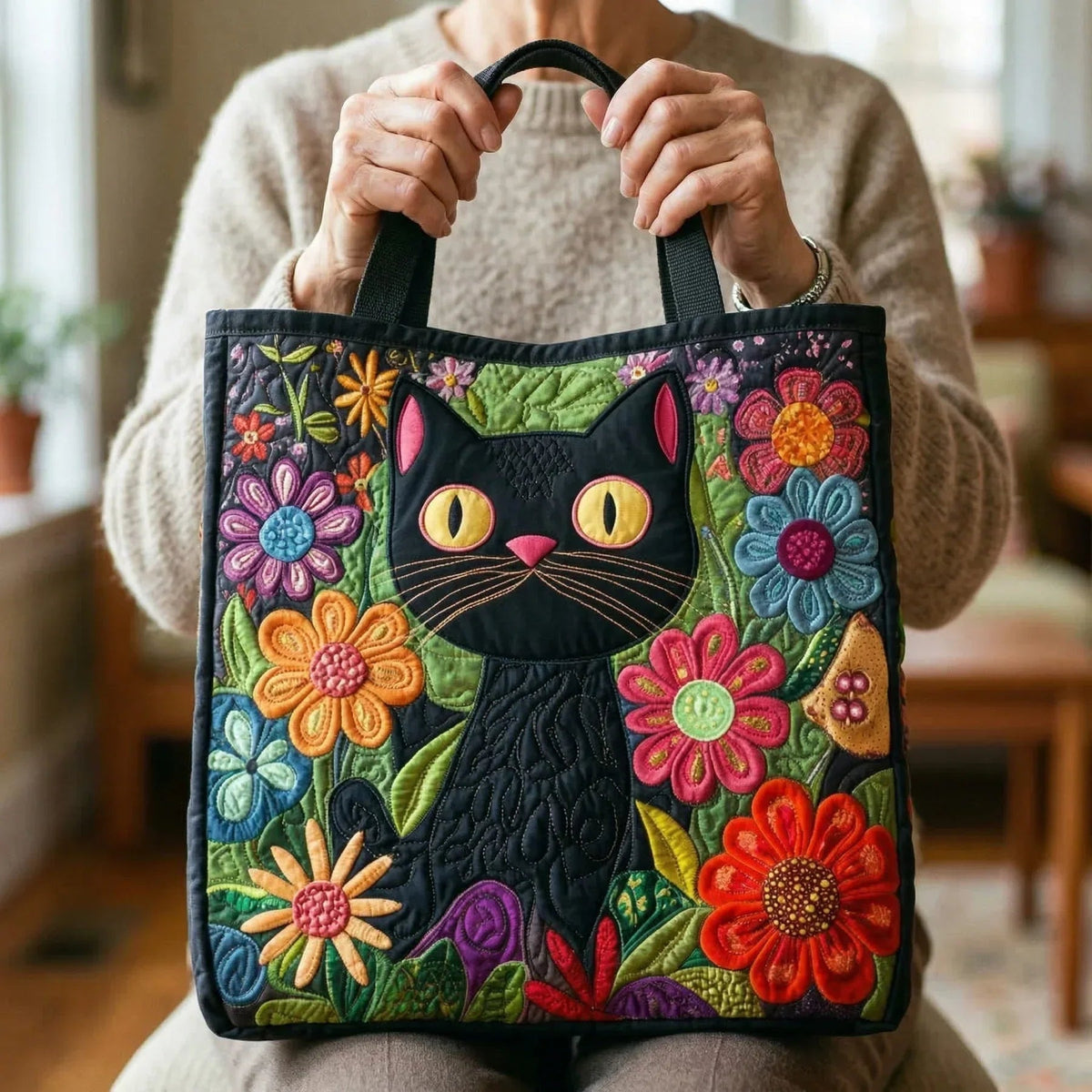 Willow | Women's Quilted Tote Bag Handmade Unique Print
