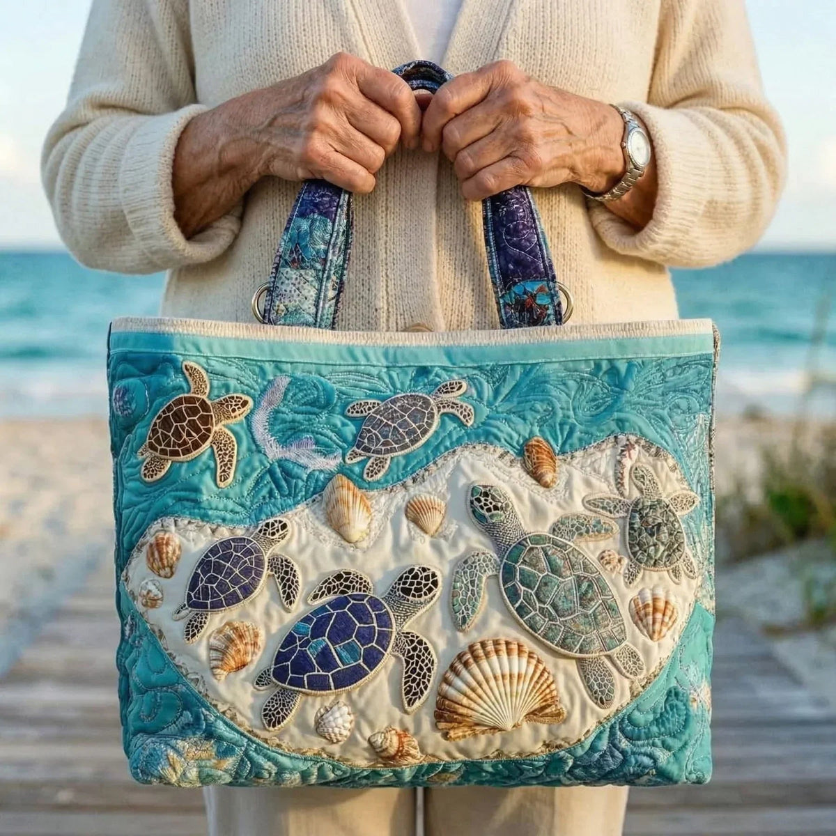 Willow | Women's Quilted Tote Bag Handmade Unique Print