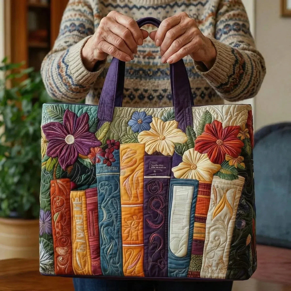 Willow | Women's Quilted Tote Bag Handmade Unique Print