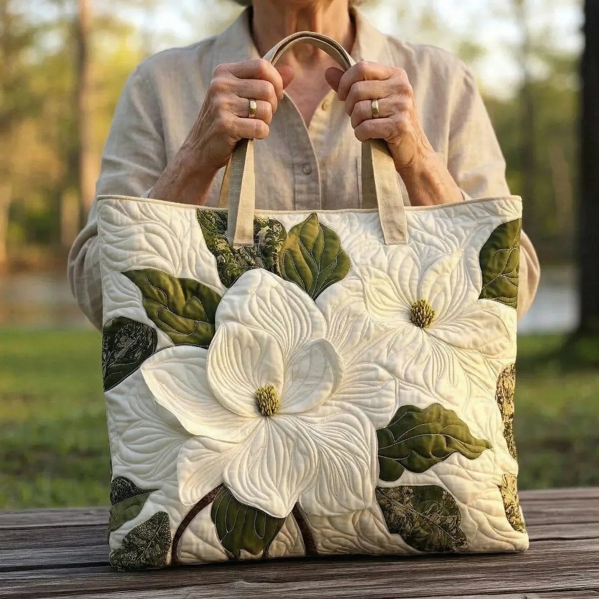 Willow | Women's Quilted Tote Bag Handmade Unique Print