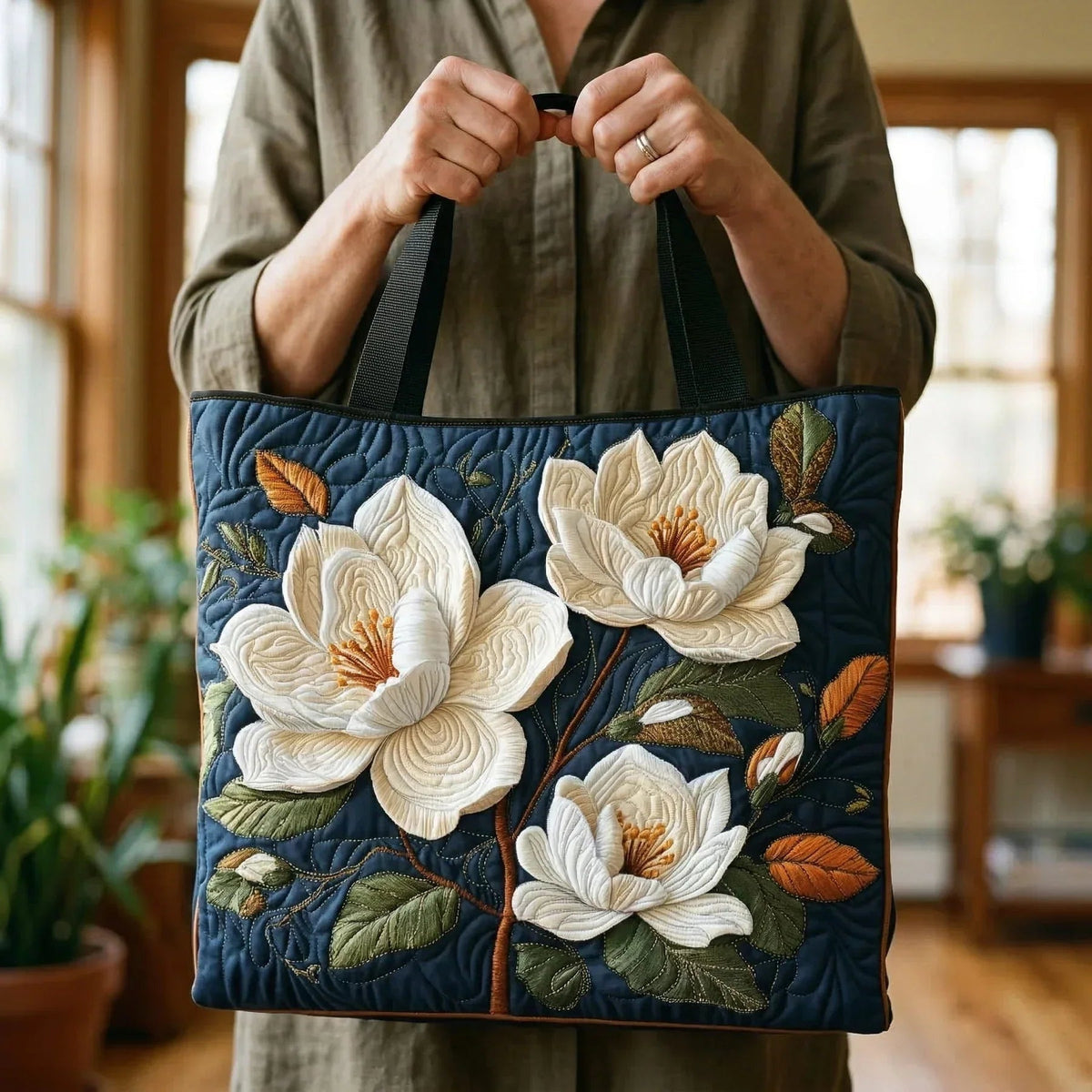 Willow | Women's Quilted Tote Bag Handmade Unique Print