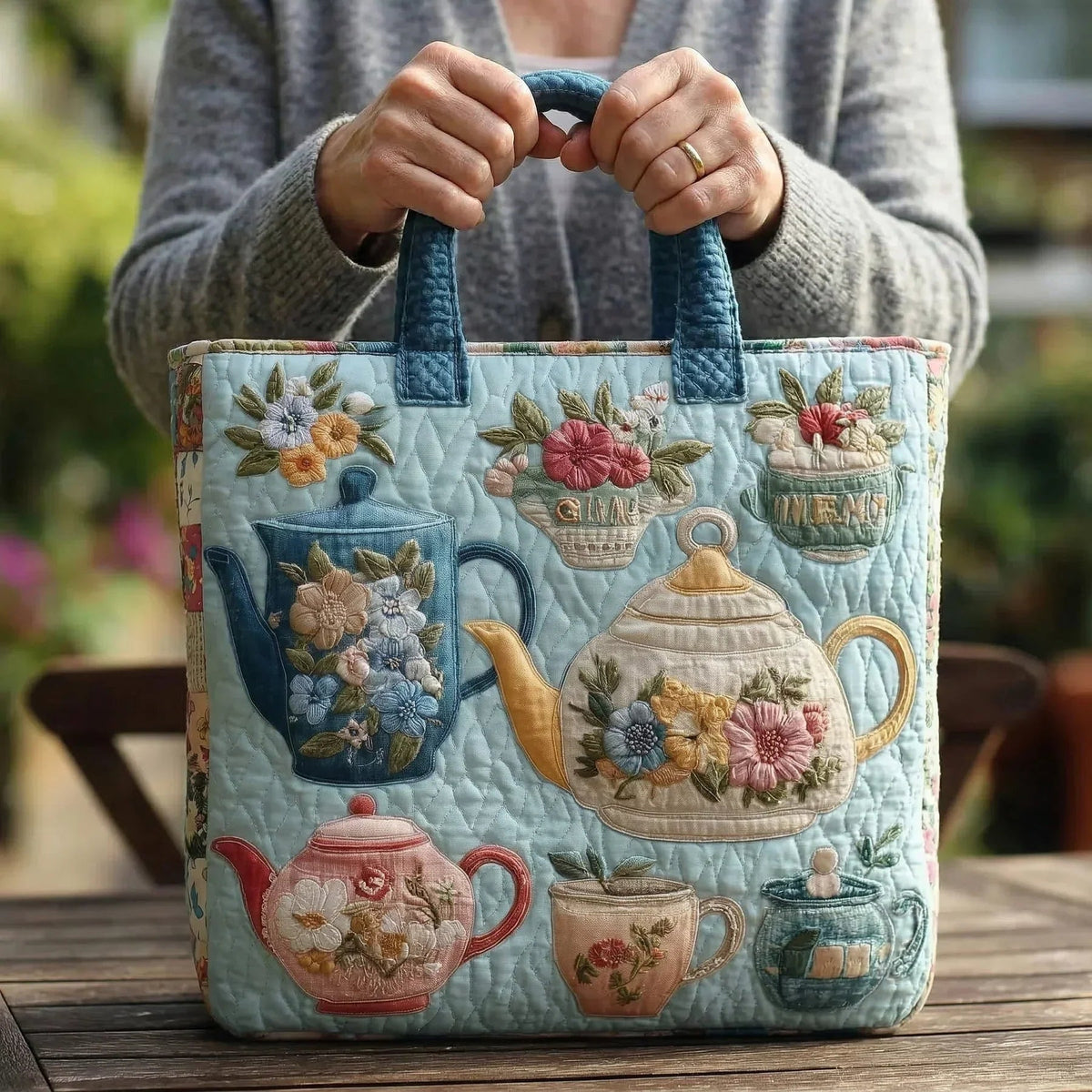 Willow | Women's Quilted Tote Bag Handmade Unique Print