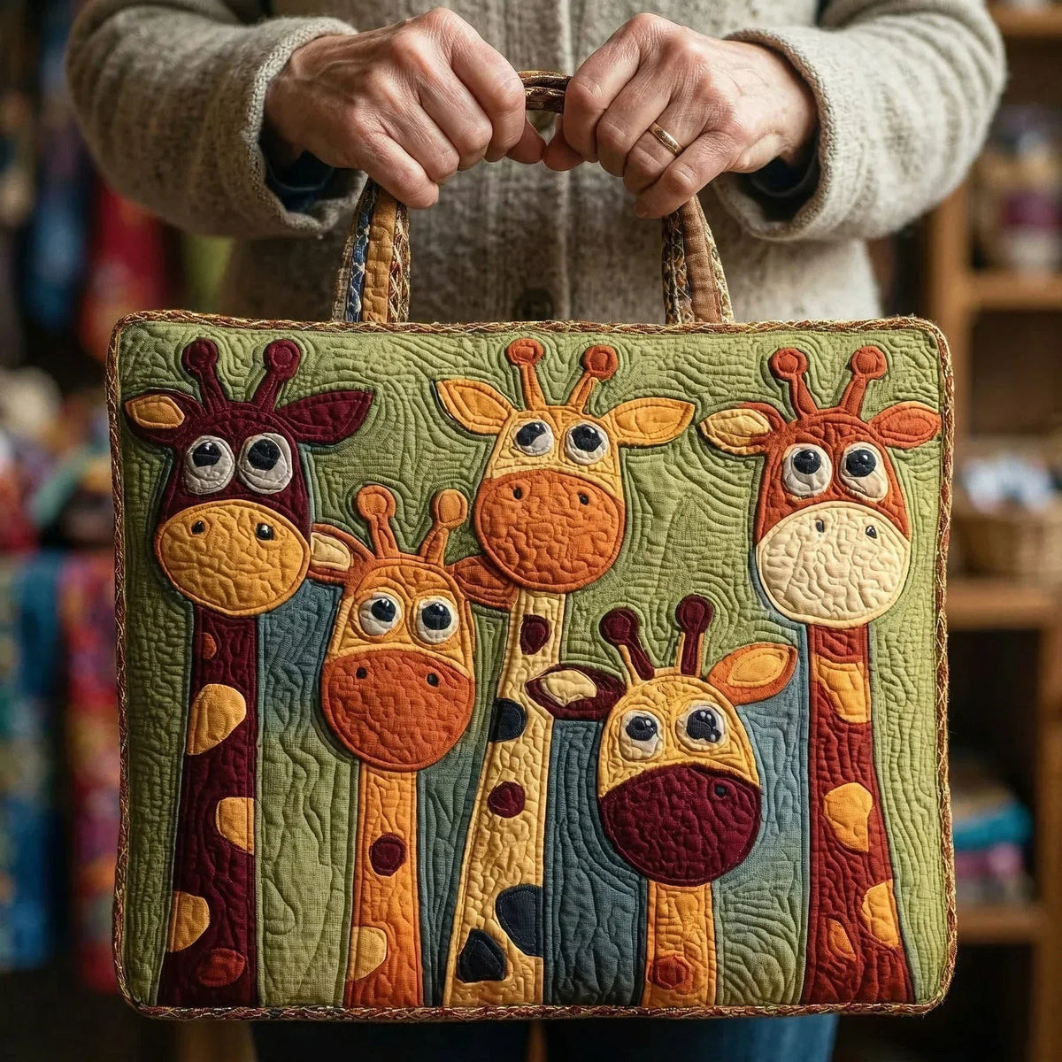 Willow | Women's Quilted Tote Bag Handmade Unique Print