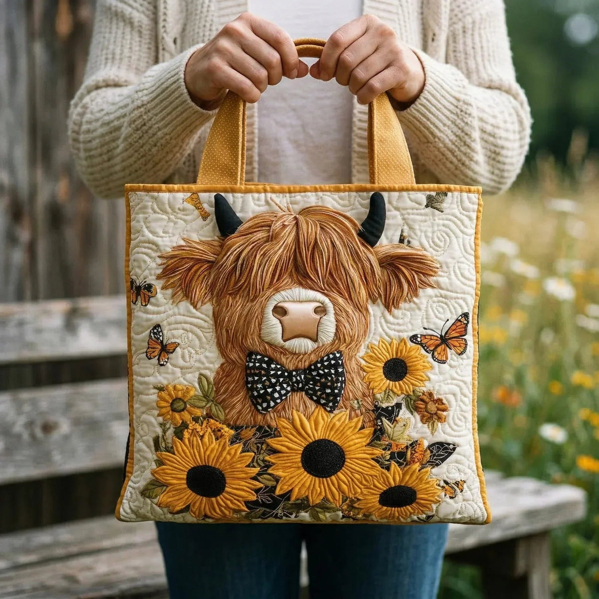 Willow | Women's Quilted Tote Bag Handmade Unique Print