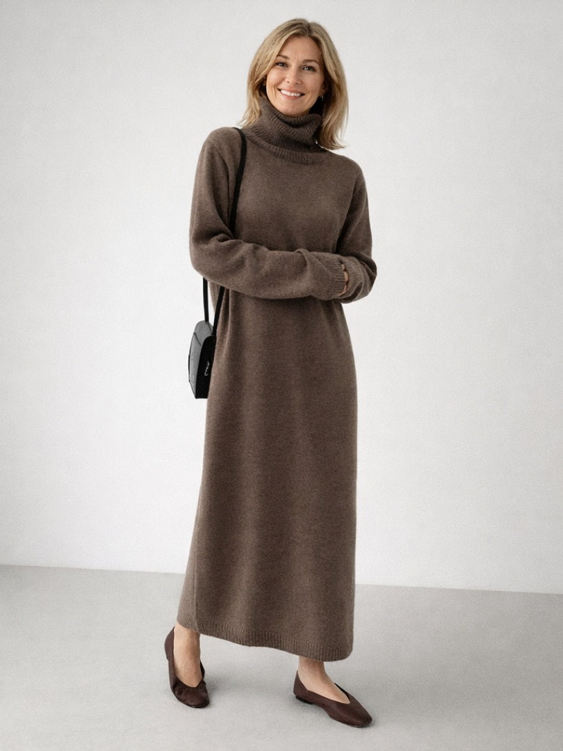 Sydney | Women's Winter Sweater Dress Turtleneck Long Sleeve
