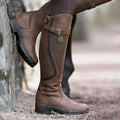 Kelsey | Women's Tall Leather Riding Boots Buckle Water Resistant