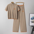 Piper | Women's Knit Tracksuit Zip Up Wide Leg 2 Piece