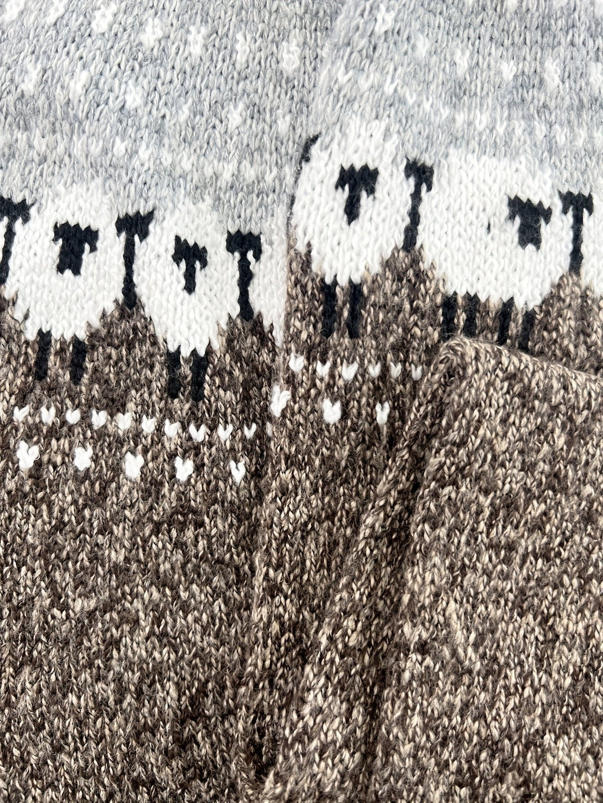 Madison | Women's Jacquard Knit Fair Isle Sweater Oversized Nordic Yoke