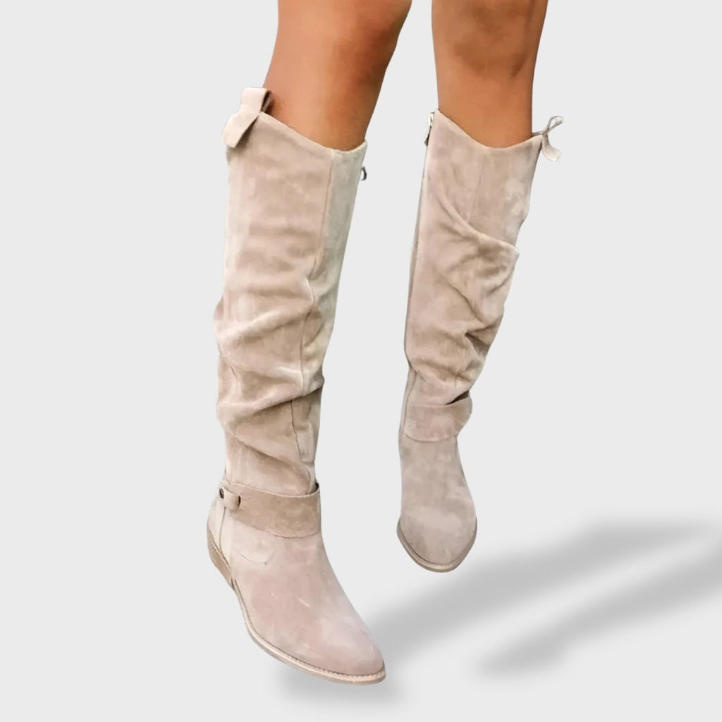 Sadie | Women's Suede Cowboy Boots Tall Western