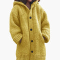Luna | Women's Oversized Hooded Cardigan Sweater Knit Button Up