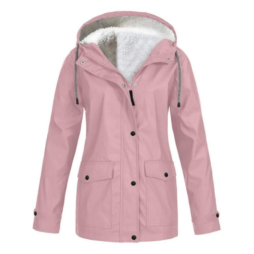 Mackenzie | Women's Lined Rain Jacket Waterproof Adjustable Hood
