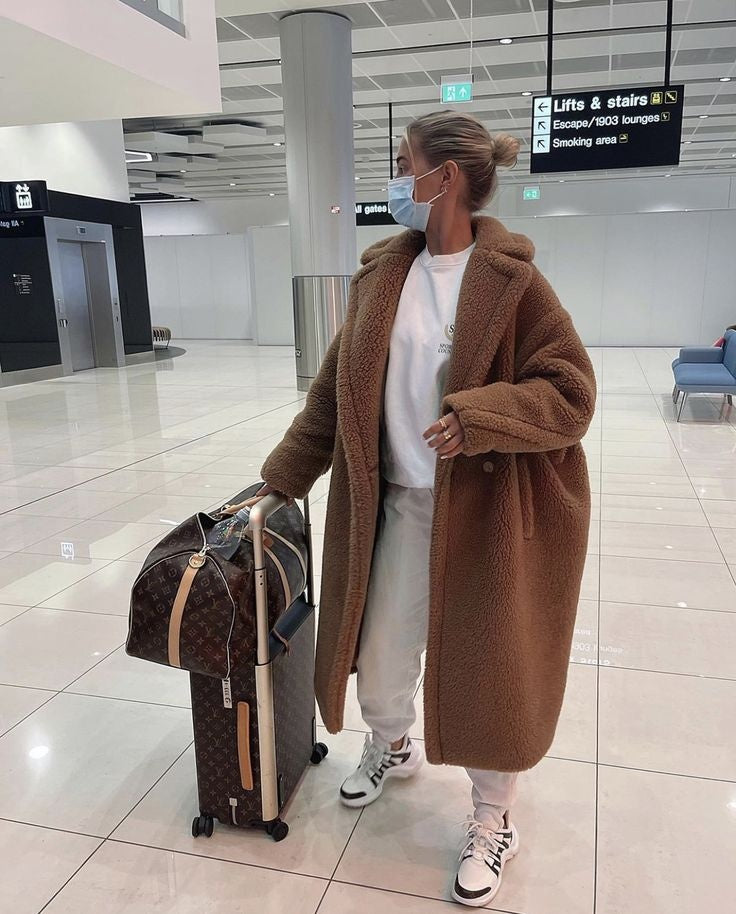 Cora | Women's Long Sherpa Coat Oversized Winter Teddy Coat