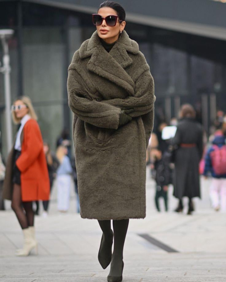 Cora | Women's Long Sherpa Coat Oversized Winter Teddy Coat