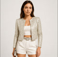 Sophie | Women's Cropped Sequin Party Blazer