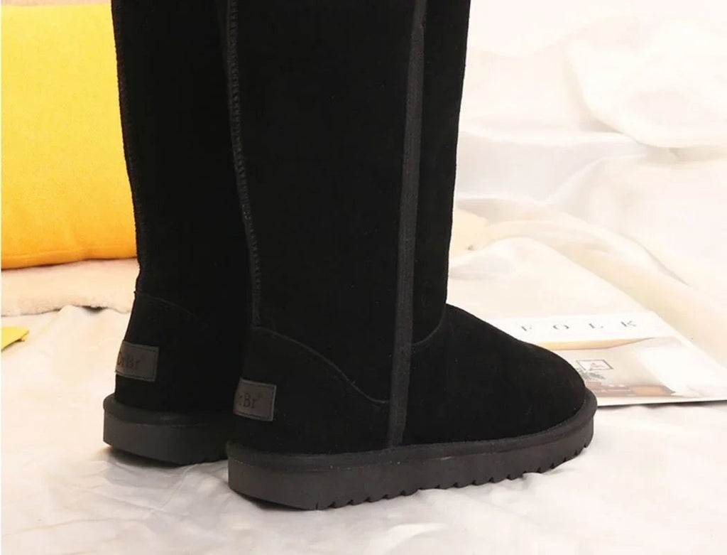 Hope | Women's Tall Winter Boots Faux Fur Lined Flat