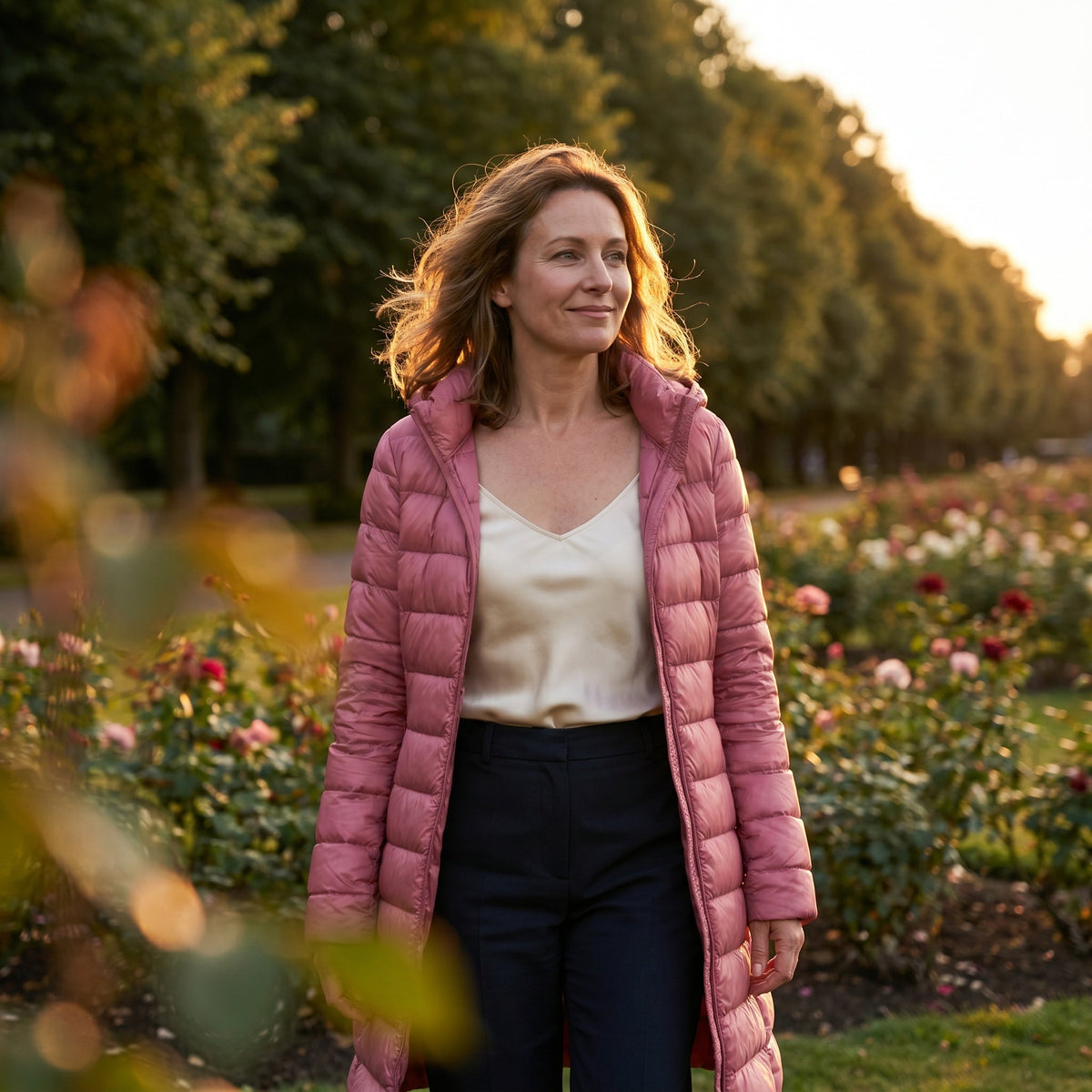 Andrea | Women's Long Winter Puffer Coat Hooded Quilted