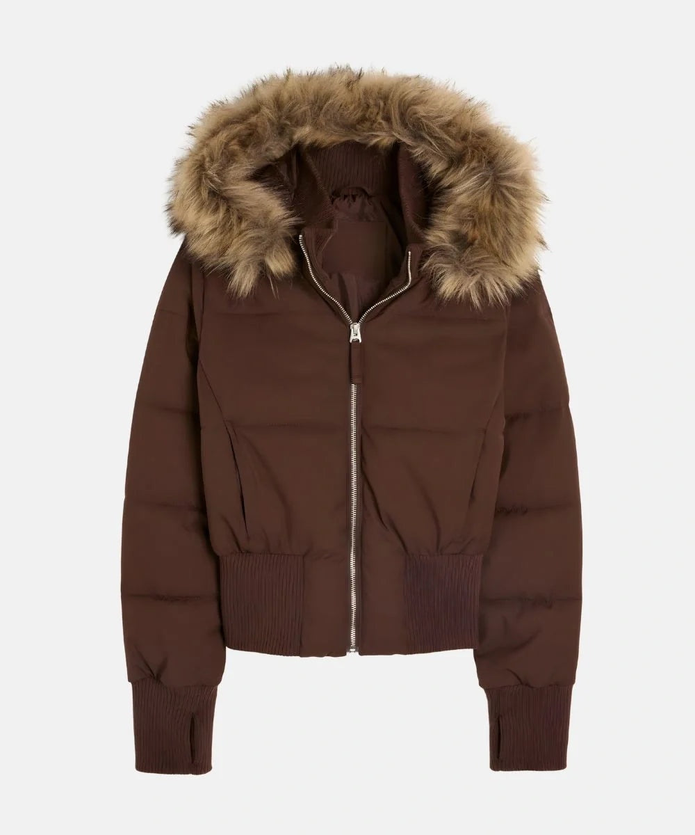 Ashley | Women's Winter Puffer Jacket Faux Fur Hood
