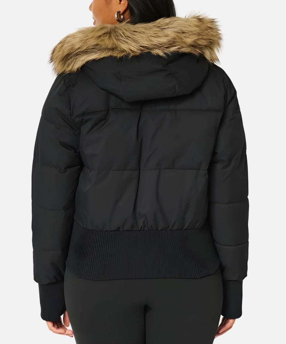 Ashley | Women's Winter Puffer Jacket Faux Fur Hood