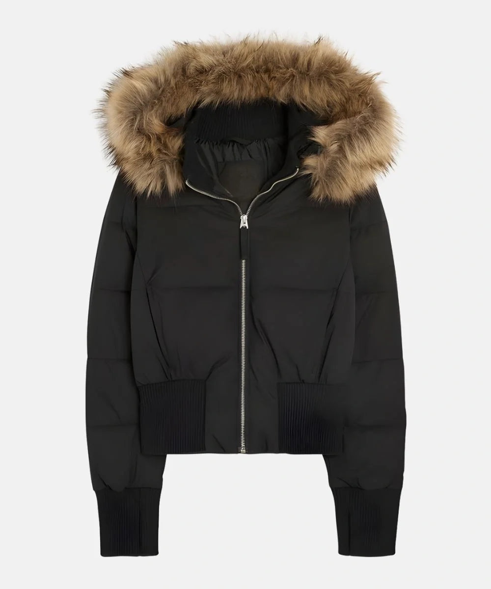Ashley | Women's Winter Puffer Jacket Faux Fur Hood