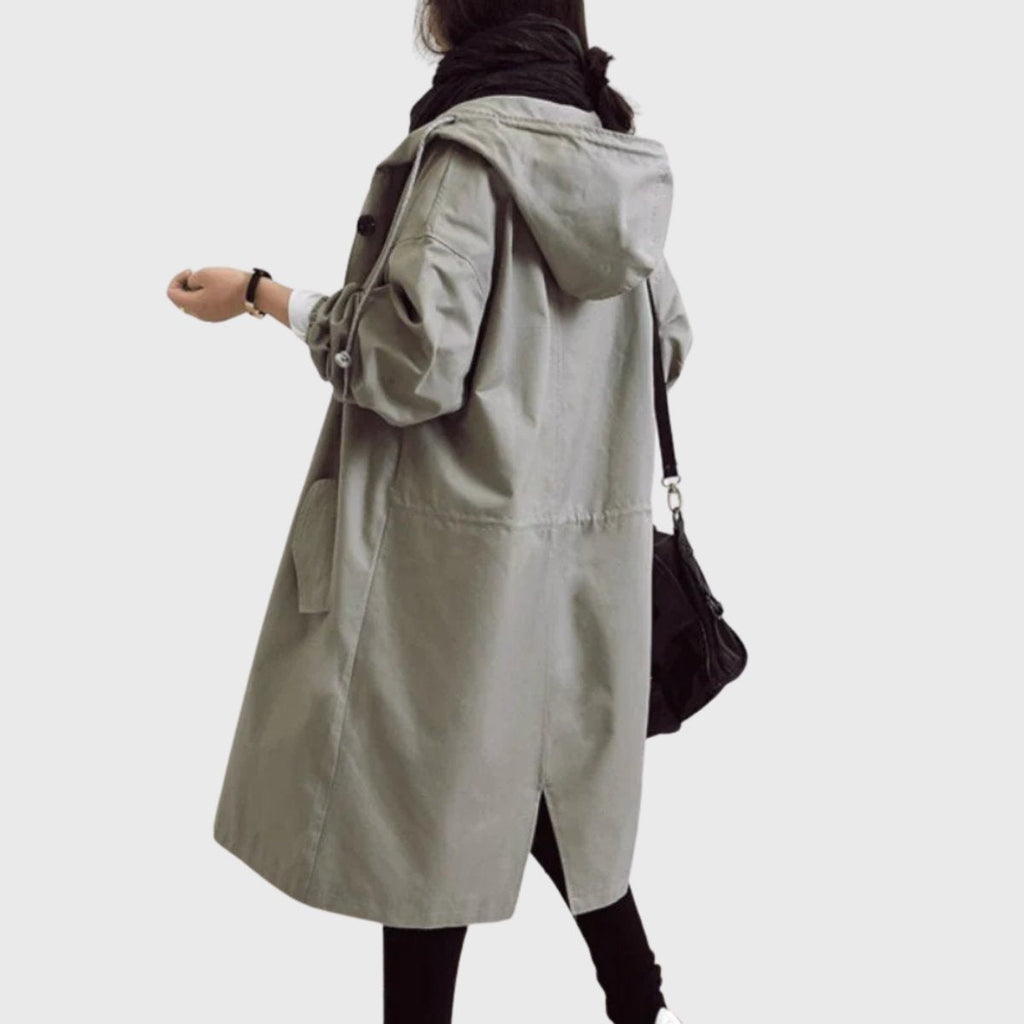Lillian | Women's Long Waterproof Parka Coat Hooded Relaxed Fit
