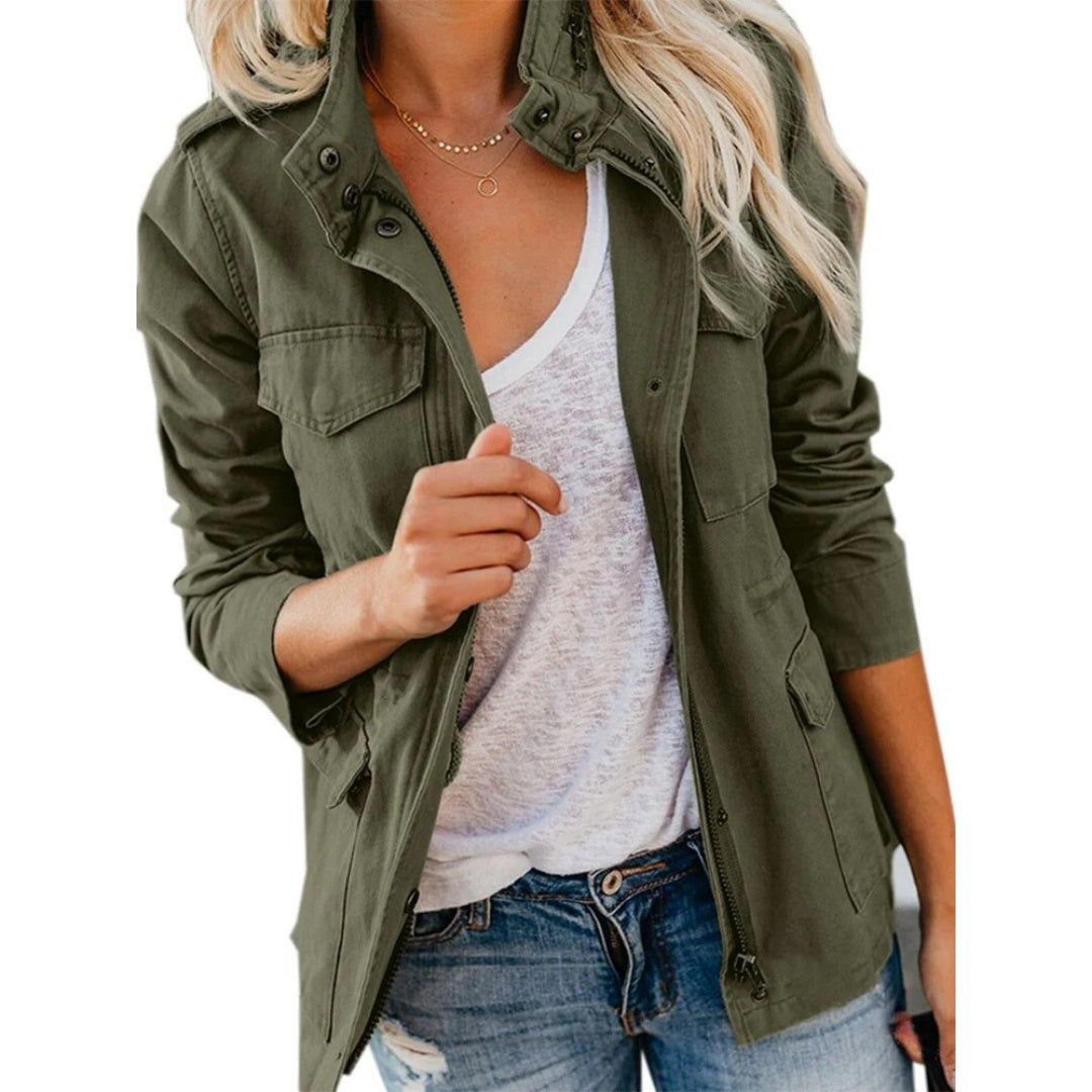 Joanna | Women's Military Jacket Utility Multi Pocket
