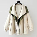 Layla | Women's Oversized Waterproof Jacket Lapel Collar