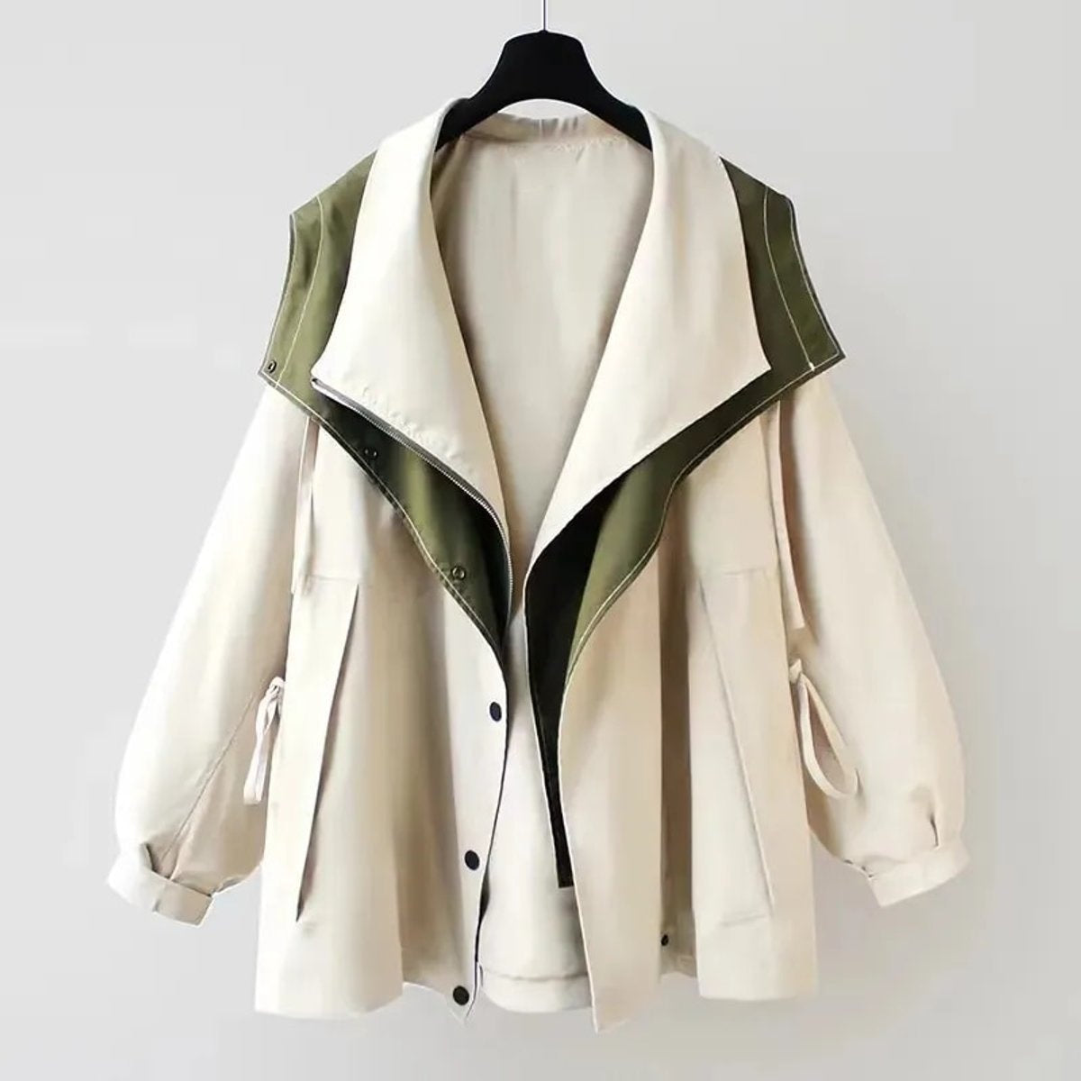 Layla | Women's Oversized Waterproof Jacket Lapel Collar