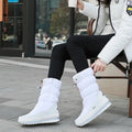 Camille | Women's Waterproof Winter Snow Boots Quilted Flat Sole