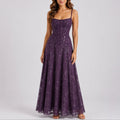 Harper | Women's Long Winter Formal Dress Corset Bodice Full Skirt