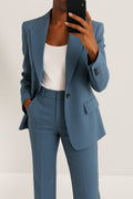 Megan | Women's Elegant Pantsuit Lapel Collar Blazer and Pants